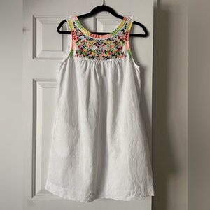 J crew linen white dress size 4